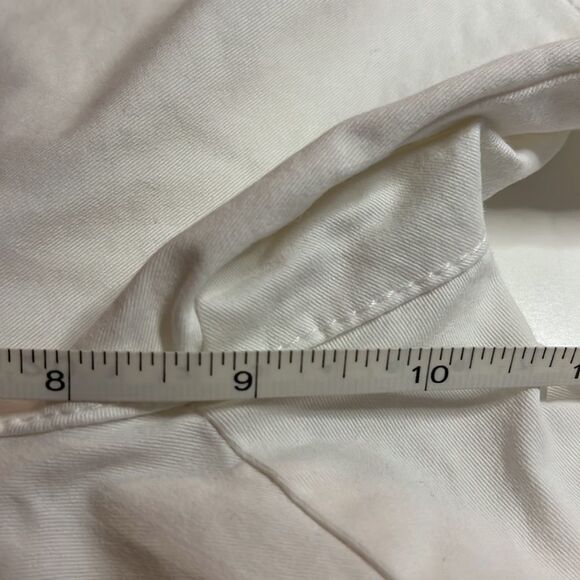 GAP white city shorts 5“ inseam front & back pockets belt loops mid rise size 00 - Picture 13 of 14